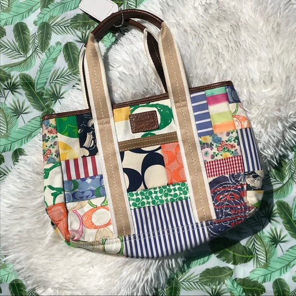 coach hampton patchwork purse